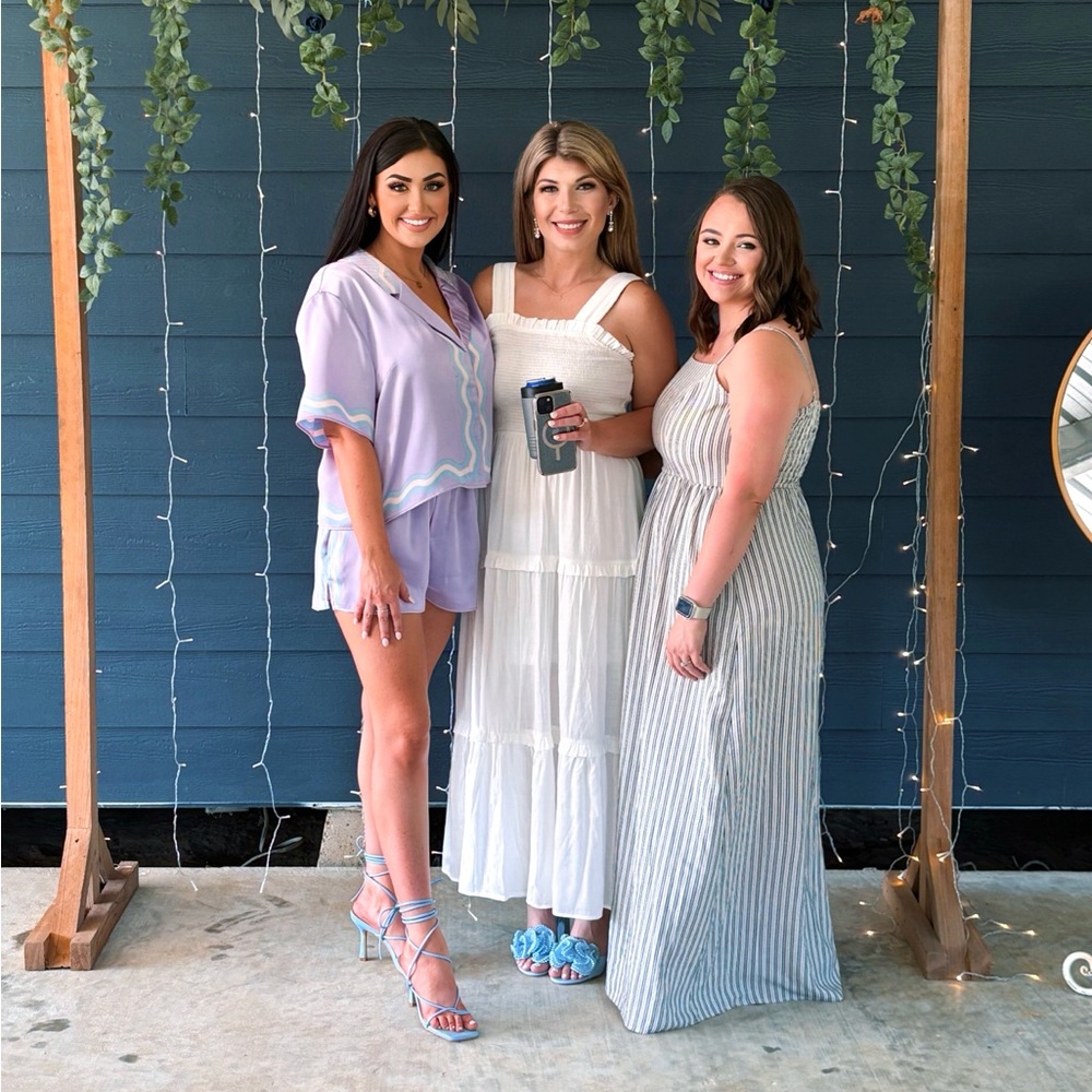 Gianni bini two piece shorts and button down top set